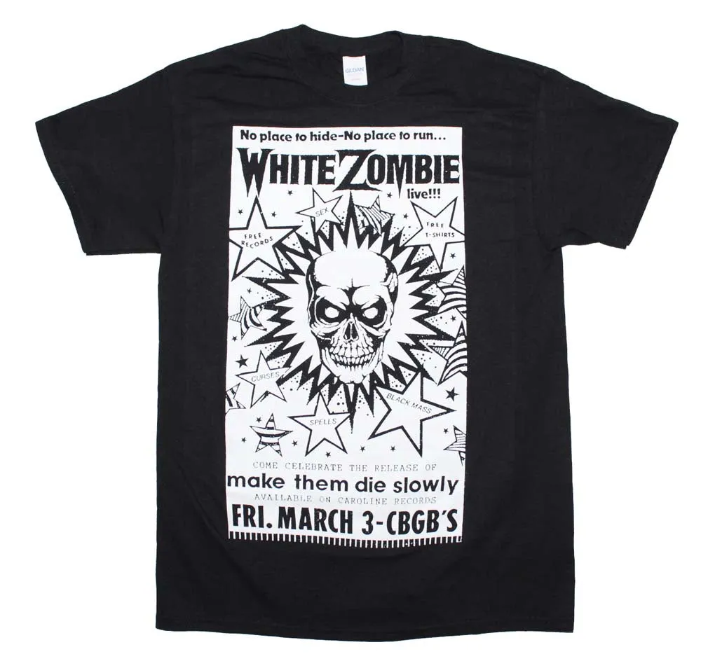 White Zombie CBGB Poster T-Shirt
