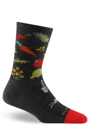 Women's Charcoal Veggie Wool Socks