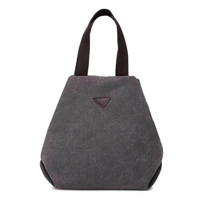 Women's Retro-Style Canvas Handbag