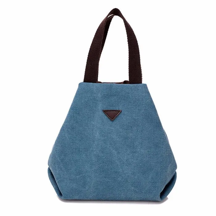 Women's Retro-Style Canvas Handbag