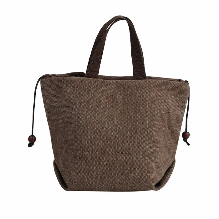 Women's Retro-Style Canvas Handbag