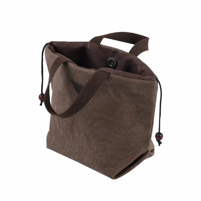 Women's Retro-Style Canvas Handbag