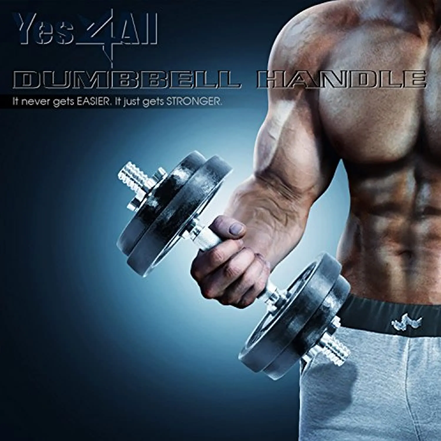 Yes4All Adjustable Dumbbell Bar 1 inch & 1.15 inch Dumbbell Handles (Pairs & Single)
