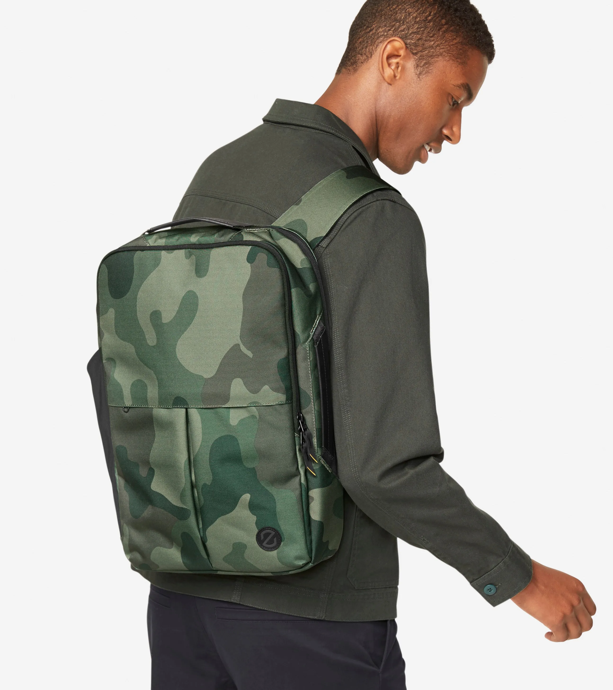 ZERØGRAND Slim Convertible Backpack Men's